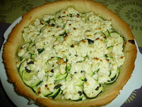 TARTE A LA BROUSSE ET COURGETTES