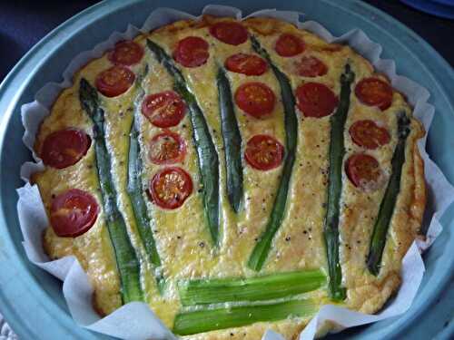 TARTE AUX ASPERGES ET TOMATES