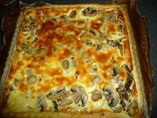 TARTE AUX CHAMPIGNONS ET MARRONS