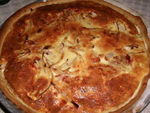 TARTE AUX LARDONS ET TOMATE