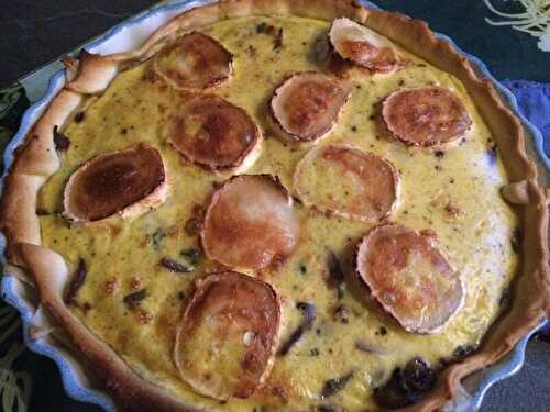 TARTE CHEVRE CURRY