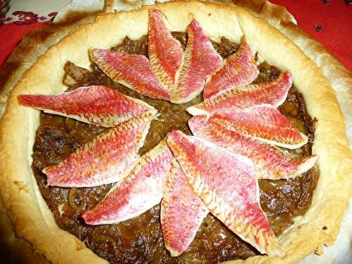 TARTE PISSALADIERE AUX ROUGETS