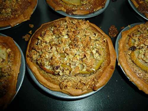 TARTE POIRE- NOISETTE ET SIROP D ERABLE