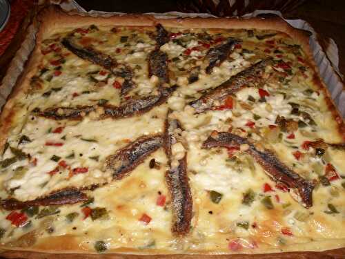 TARTE POIVRONS ET ANCHOIS