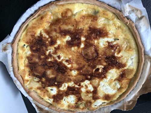 TARTE VERTE AU FROMAGE DE CHEVRE