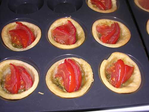 TARTELETTE APERO AU PESTO