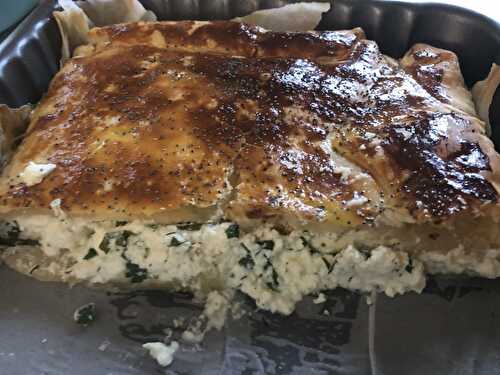 TOURTE AU FROMAGE ET AUX HERBES