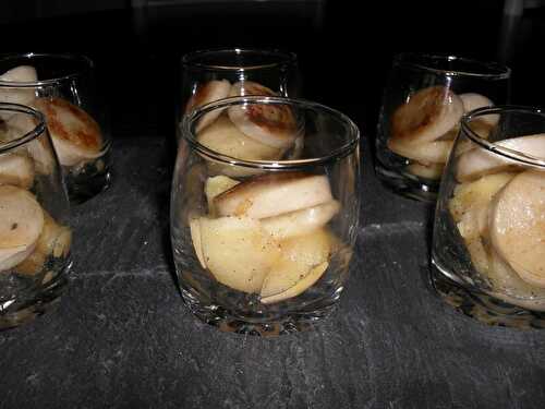 VERRINE AU BOUDIN BLANC ET AUX POMMES