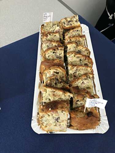 CAKE CHAMPIGNON NOISETTE ET LARD