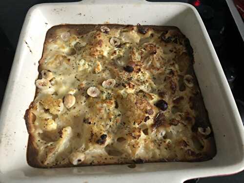 GRATIN DE CHOU FLEUR AUX NOISETTES