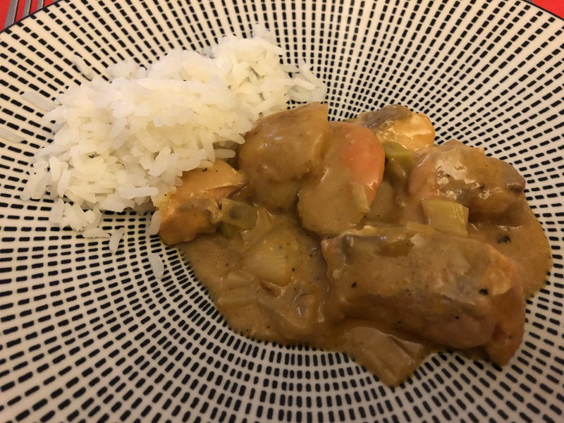 COCOTTE SAUMON A LA BISQUE DE HOMARD