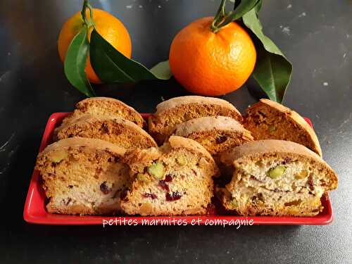 Biscotti pistaches cranberries