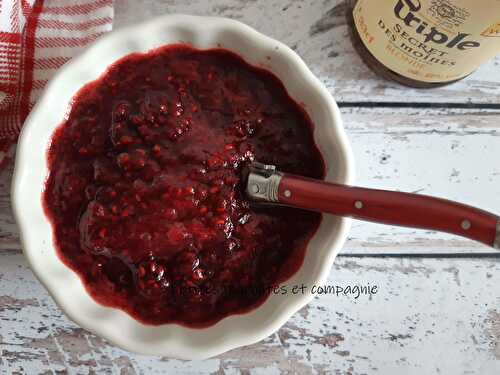 Compote de framboises à la bière