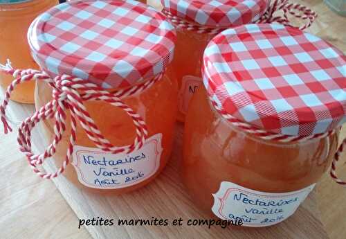 Confiture de nectarines blanches à la vanille