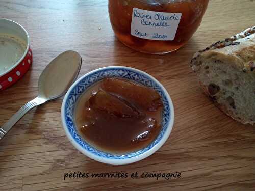 Confiture de reines-claudes à la cannelle