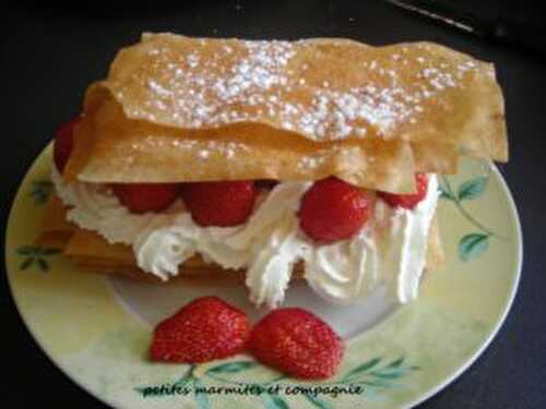 Feuilletés aux fraises