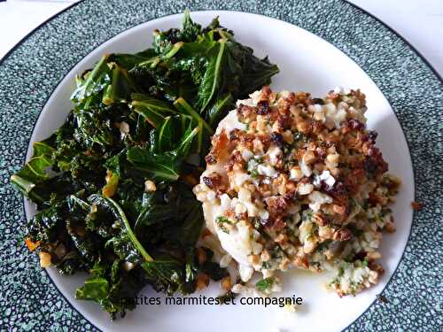 Filets de dorade en presque-crumble