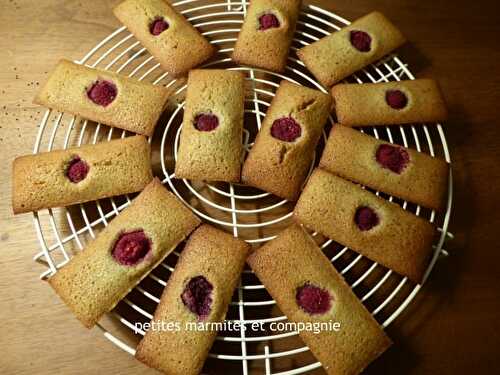 Financiers pistache framboise