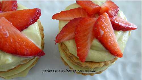 Mille-feuille pistache fraise