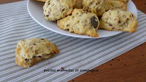 Petits cookies salés aux graines