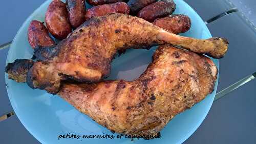 Poulet mariné au citron au BBQ