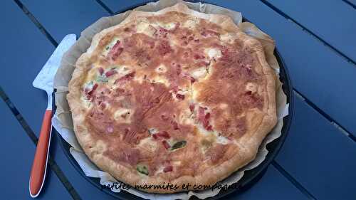 Quiche aux courgettes lardons et feta