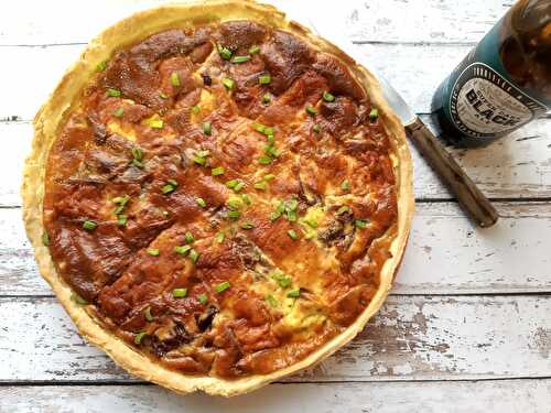 Quiche aux épinards oignons et bière