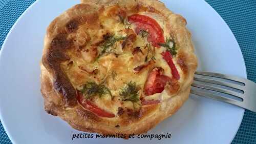 Quiche fenouil tomate et poulet