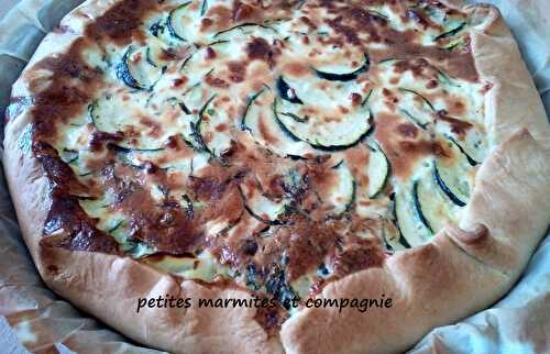 Quiche rustique courgette-menthe-chèvre