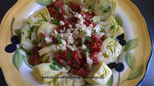 Salade d’artichauts et tomates séchées