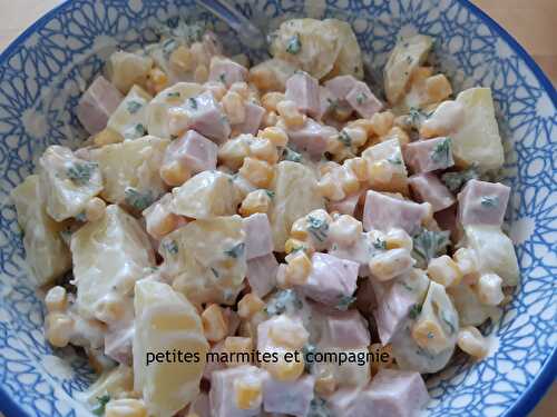 Salade de cervelas pommes de terre et sauce allégée - PETITES MARMITES & COMPAGNIE