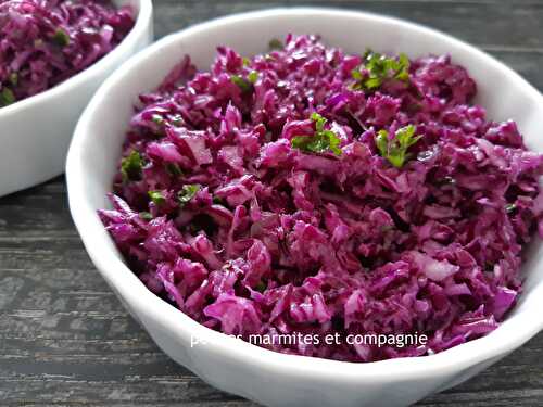 Salade de chou rose… pour octobre rose