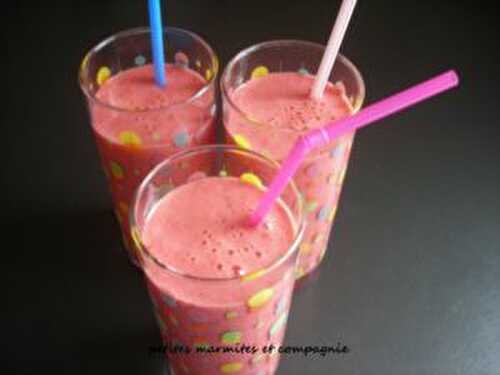 Smoothie aux fraises