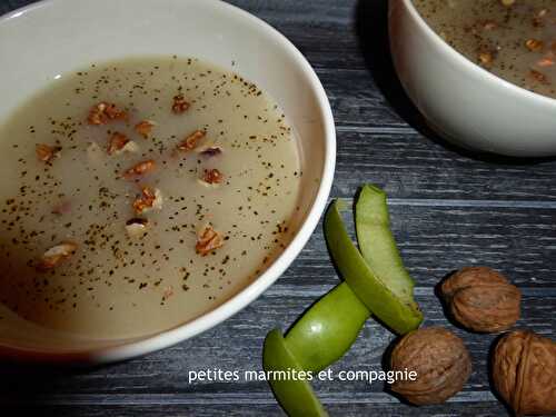 Soupe de céleri rave et pommes granny