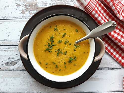 Soupe de potiron courgette et carottes