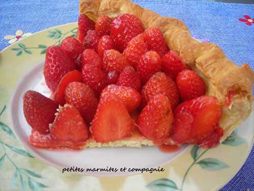 Tarte aux fraises à la confiture