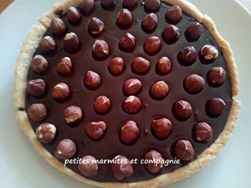 Tarte chocolat cannelle et noisettes