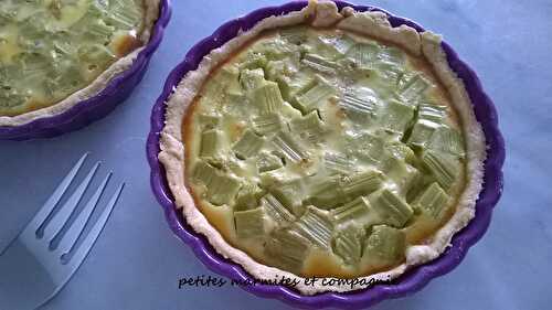 Tartelettes à la rhubarbe