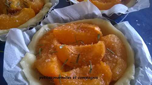 Tartelettes abricots romarin