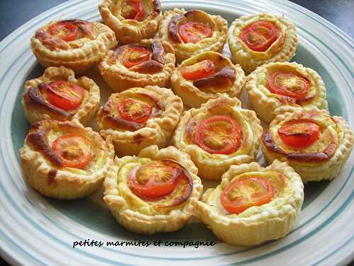 Tartelettes au chèvre frais et tomates cerises