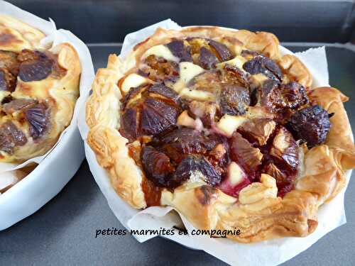 Tartelettes aux figues chèvre et miel