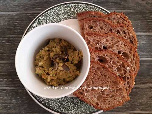 Tartinade aux salicornes amandes et olives vertes