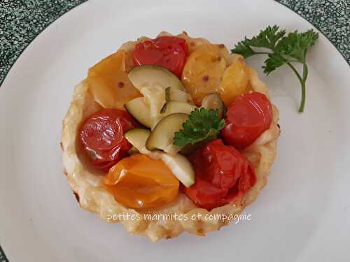 Tatin de mini tomates et courgette