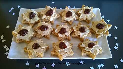 Toasts au foie gras pain d’épices et confiture de figues