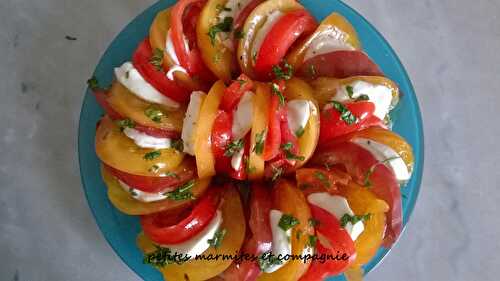 Trio de tomates-mozza di buffala