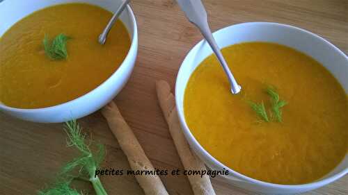 Velouté glacé aux carottes et fenouil