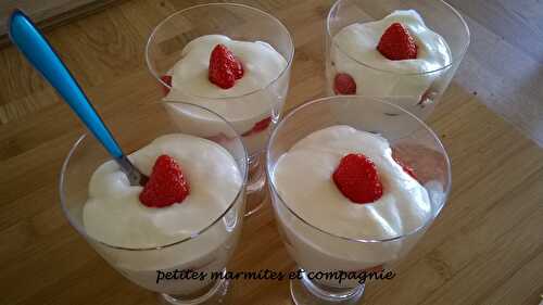 Verrines aux fraises