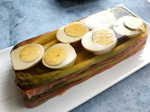 Terrine d’œufs asperges et saumon fumé