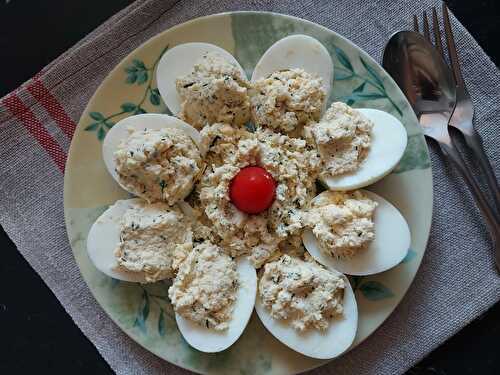 Oeufs farcis au crabe