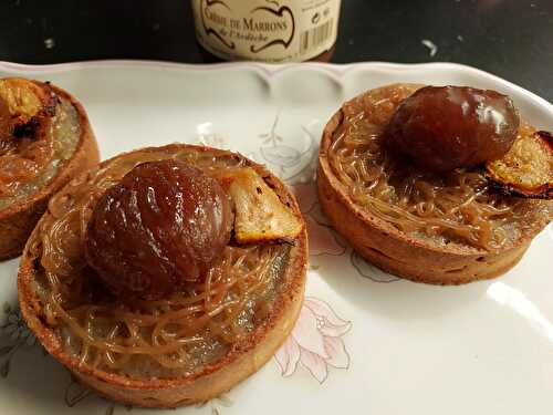 Tartelettes poires vanille et marrons